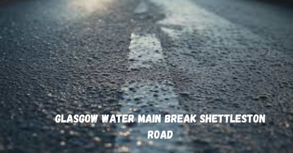 Glasgow Water Main Break Shettleston Road